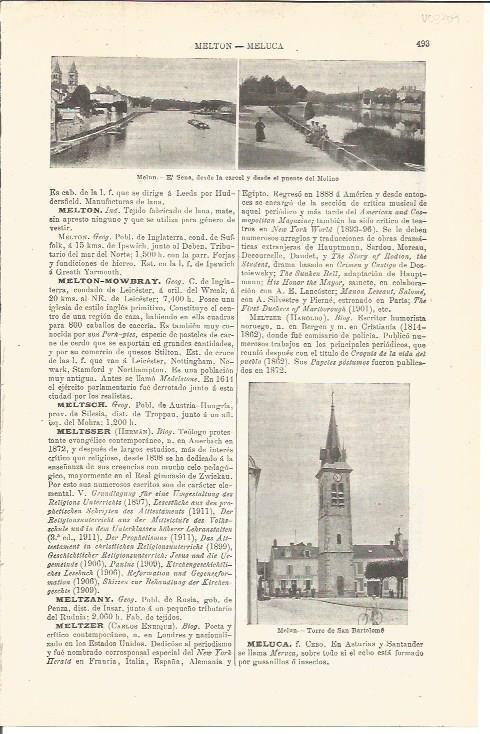 LAMINA V03309: Vistas de Melun, Francia