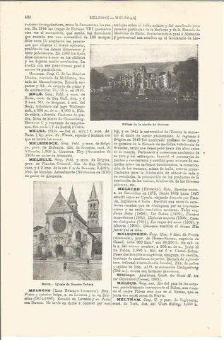 LAMINA V03308: Ruinas de la abadia de Melrose, Escocia