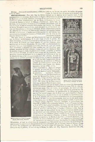 LAMINA V03307: Vidriera de Melquisedee por Kempe y Mequisedee por J. de Juanes