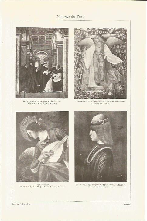 LAMINA V03306: Pinturas varias por Melozzo da Forli