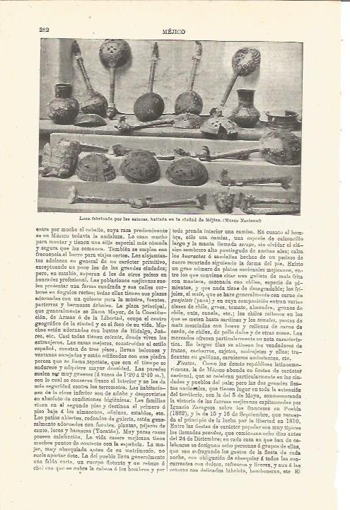 LAMINA V03258: Lozas aztecas