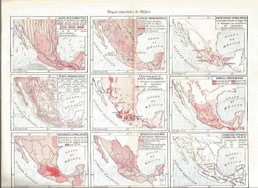 LAMINA V03253: Mapas especiales de Mejico