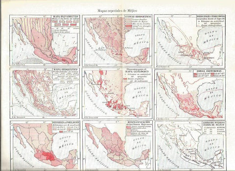 LAMINA V03253: Mapas especiales de Mejico