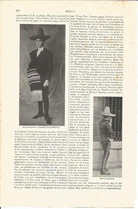 LAMINA V03252: Charros mejicanos