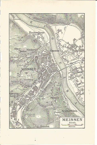 LAMINA V03242: Plano de Meissen, Alemania