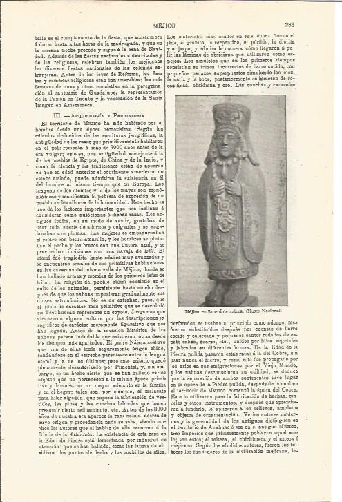 LAMINA V03259: Sacerdote azteca