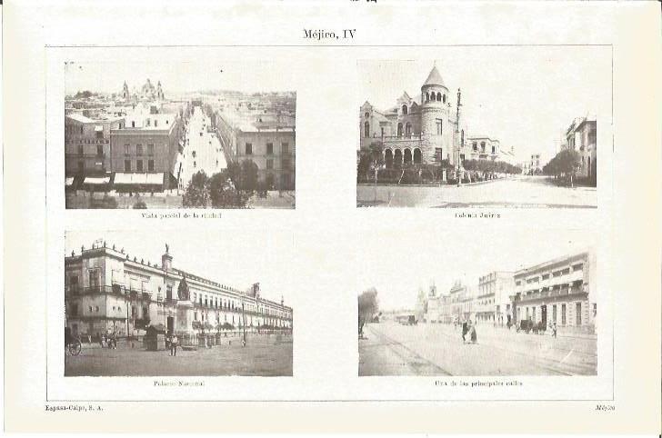 LAMINA V03281: Imágenes varias de la ciudad de Mejico