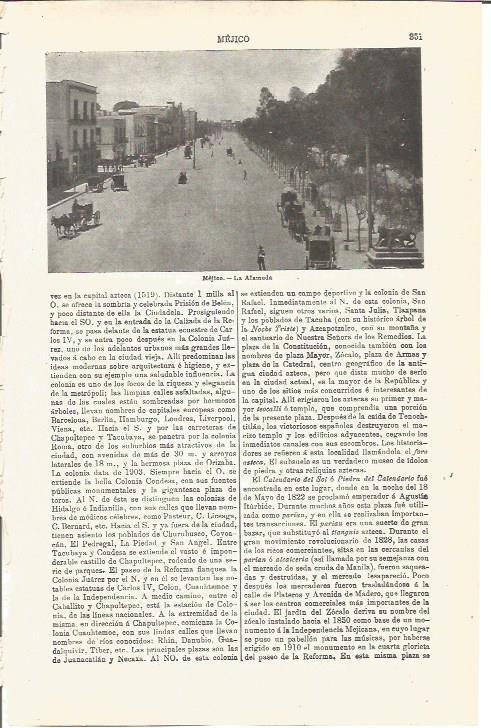 LAMINA V03274: La Alameda, Mejico