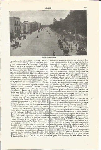 LAMINA V03274: La Alameda, Mejico