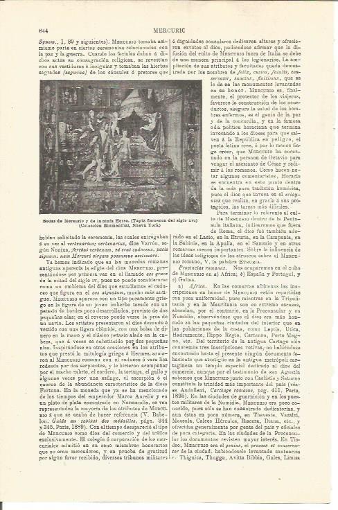 LAMINA V03377: Bodas de Mercurio y de la ninfa Herse, Tapiz siglo XVI 