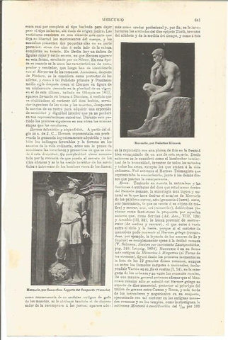 LAMINA V03376: Mercurio por Sansovino y F. Klimsch
