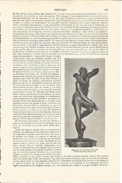 LAMINA V03374: Mercurio por Candido di Brucia