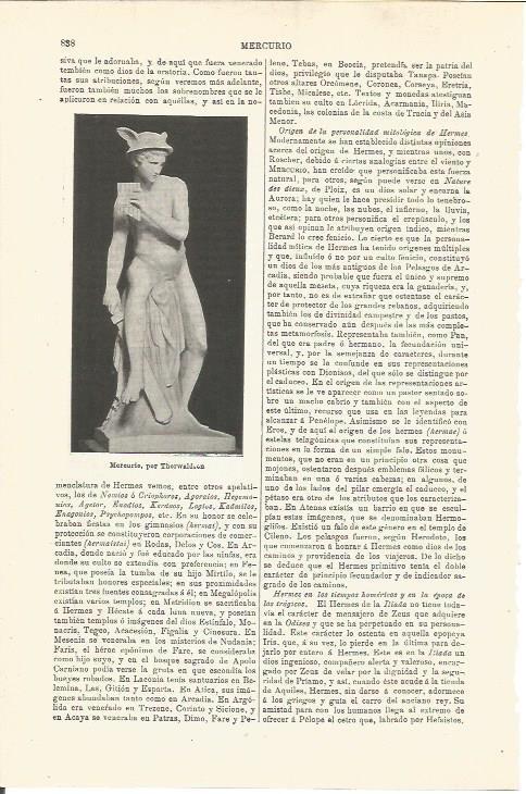 LAMINA V03373: Mercurio por Thorwaldsson