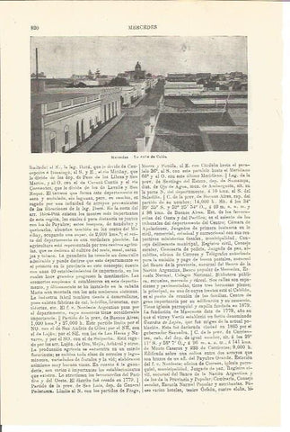 LAMINA V03371: Calle de Colon en Mercedes