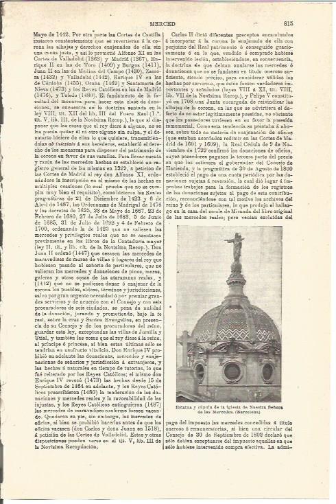 LAMINA V03370: Iglesia de Nuestra Señora de las Mercedes en Barcelona