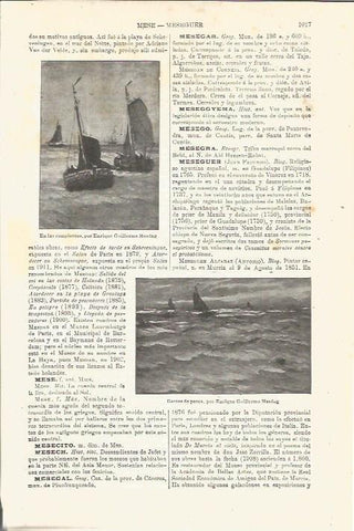 LAMINA V03405: En las rompientes y barcos de pesca por E. Guillermo Mesdag
