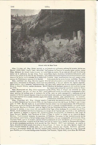 LAMINA V03403: Palacio indio de mesa Verde