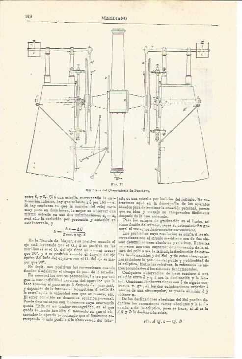 LAMINA V03392: Meridiana del Observatorio de Poulkowa