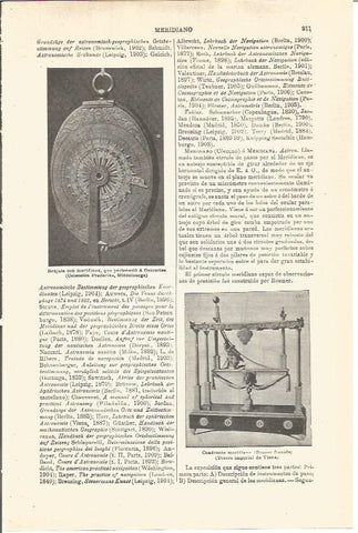 LAMINA V03389: Brujula con meridiana de Descartes