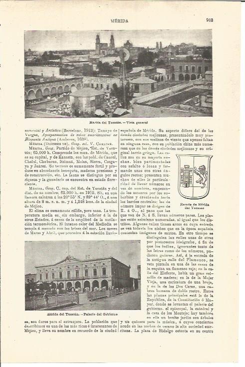 LAMINA V03387: Vistas de Merida del Yucatan