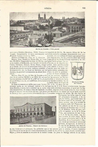 LAMINA V03387: Vistas de Merida del Yucatan