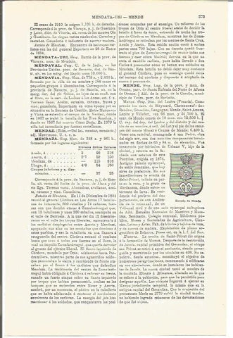 LAMINA V03324: Escudo de Mende