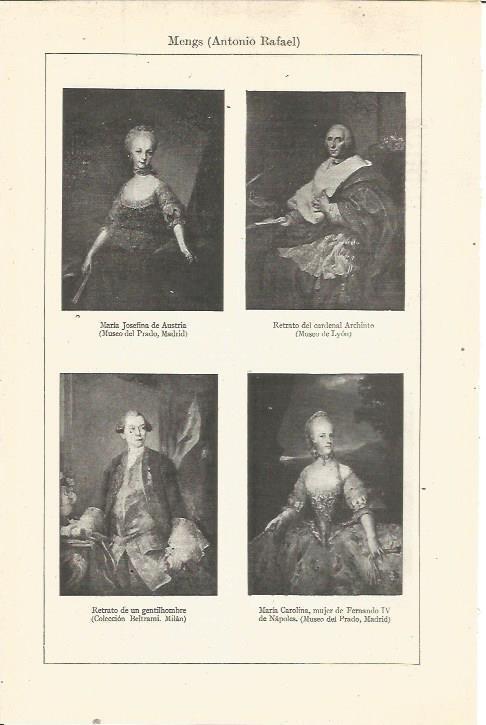 LAMINA V03337: Retratos por Antonio Rafael Mengs