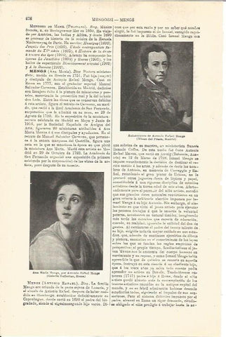 LAMINA V03336: Ana Maria Menge por A. Rafael Mengs