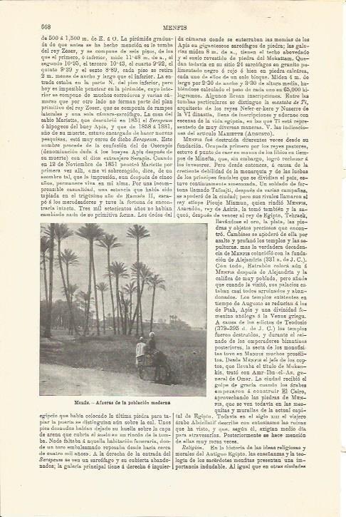 LAMINA V03334: Vista afueras de Menfis, Egipto