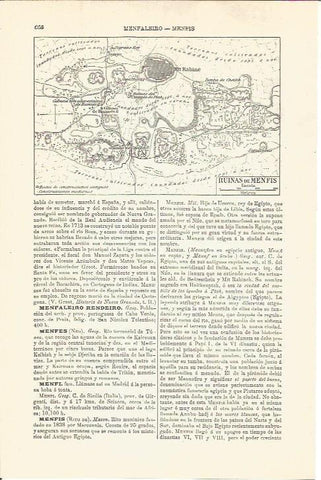 LAMINA V03333: Mapa ruinas de Menfis