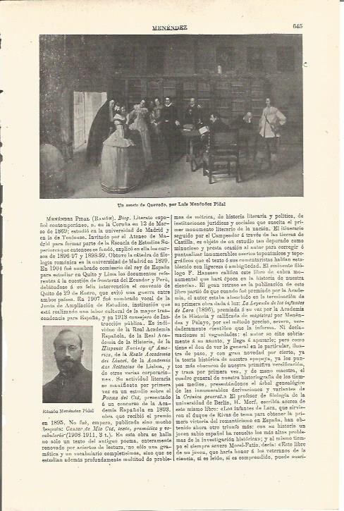 LAMINA V03331: Un soneto de Quevedo por Luis Menendez Pidal