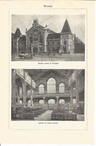 LAMINA V03365: Mercado central de Budapest