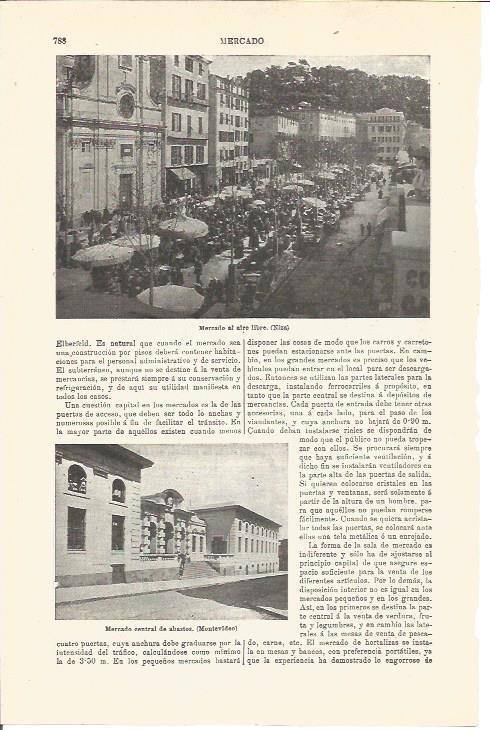 LAMINA V03361: Mercados de Niza y Montevideo