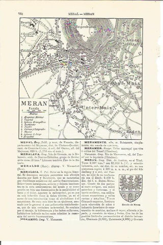 LAMINA V03352: Mapa de Meran