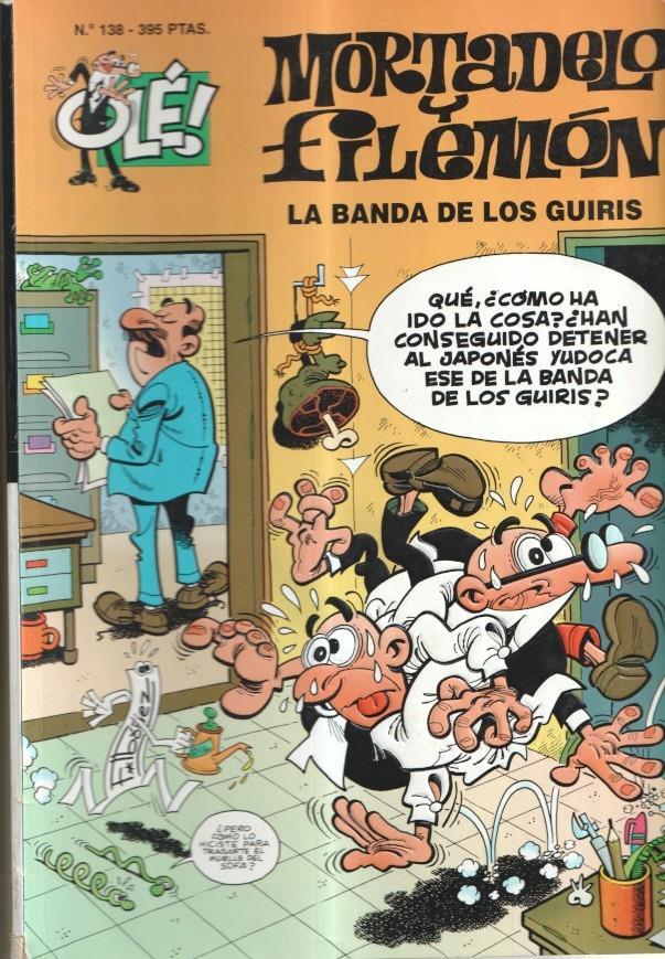 Coleccion Ole cubierta en relieve numero 138: Mortadelo y Filemon: La banda de los guiris