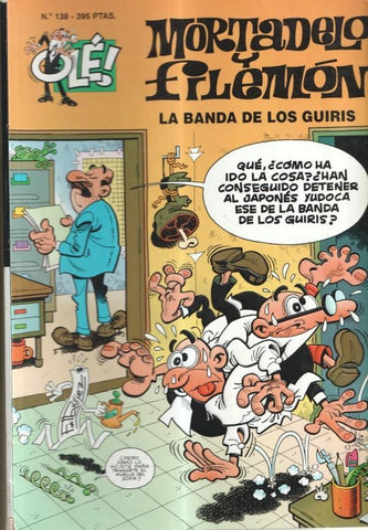 Coleccion Ole cubierta en relieve numero 138: Mortadelo y Filemon: La banda de los guiris