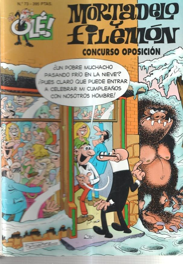 Coleccion Ole cubierta en relieve numero 073: Mortadelo y Filemon: Concurso oposicion