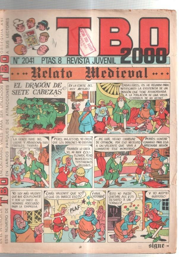 TBO 2000 numero  2041: Relato medieval (Lopez Ramon) (numerado 1 en trasera)