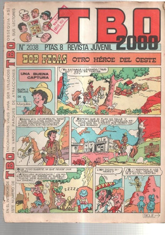 TBO 2000 numero  2038: Bob Pecas (numerado 2 en trasera)