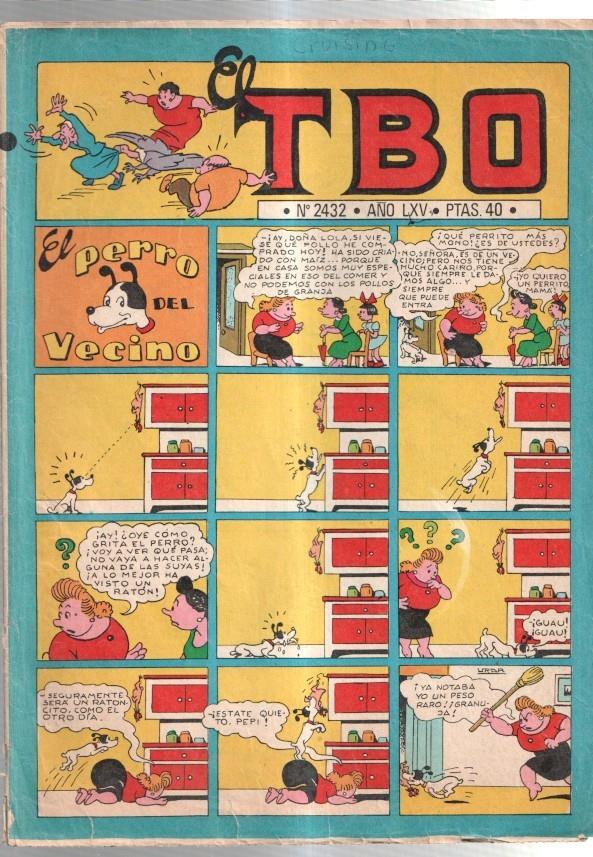 TBO 2000 numero  2432: El perro del vecino (numerado 1 en trasera)