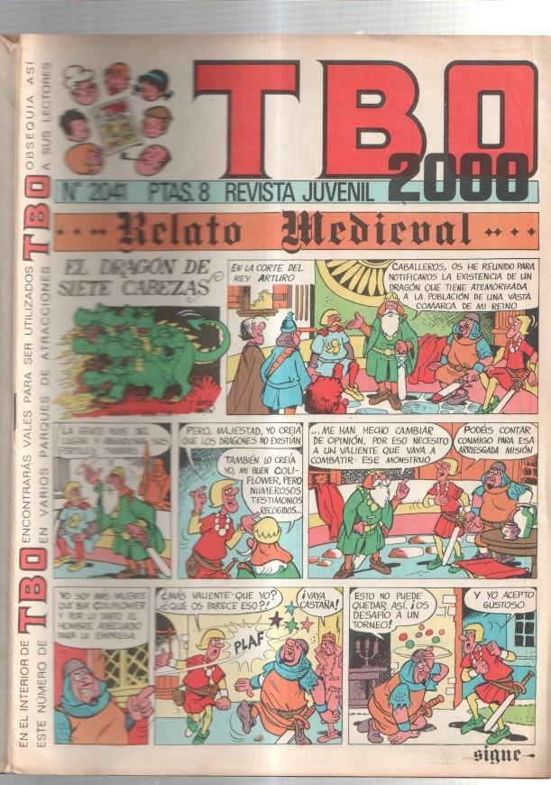 TBO 2000 numero  2041: Relato medieval (Lopez Ramon) (numerado 2 en trasera)