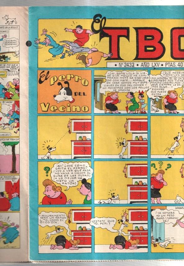 TBO 2000 numero  2432: El perro del vecino (numerado 3 en trasera)