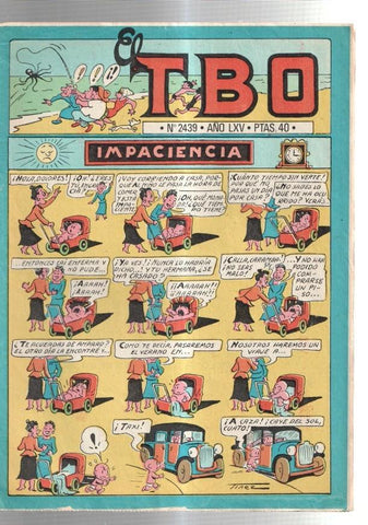 TBO 2000 numero  2439: Impaciencia (Tinez) (numerado 1 en trasera)