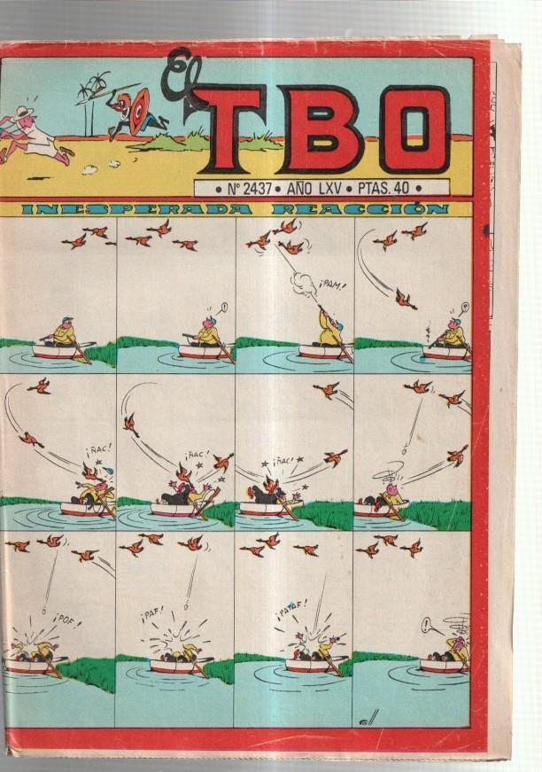 TBO 2000 numero  2437: Inesperada reaccion (Coll) (numerada 1 en trasera)