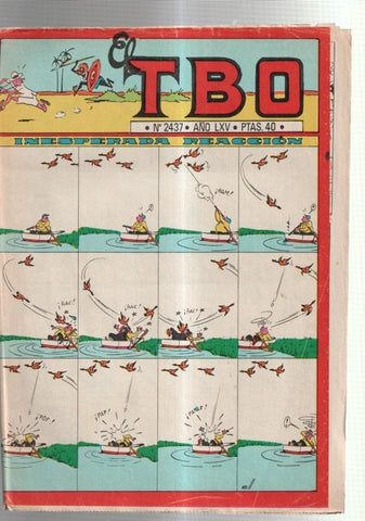 TBO 2000 numero  2437: Inesperada reaccion (Coll) (numerada 1 en trasera)