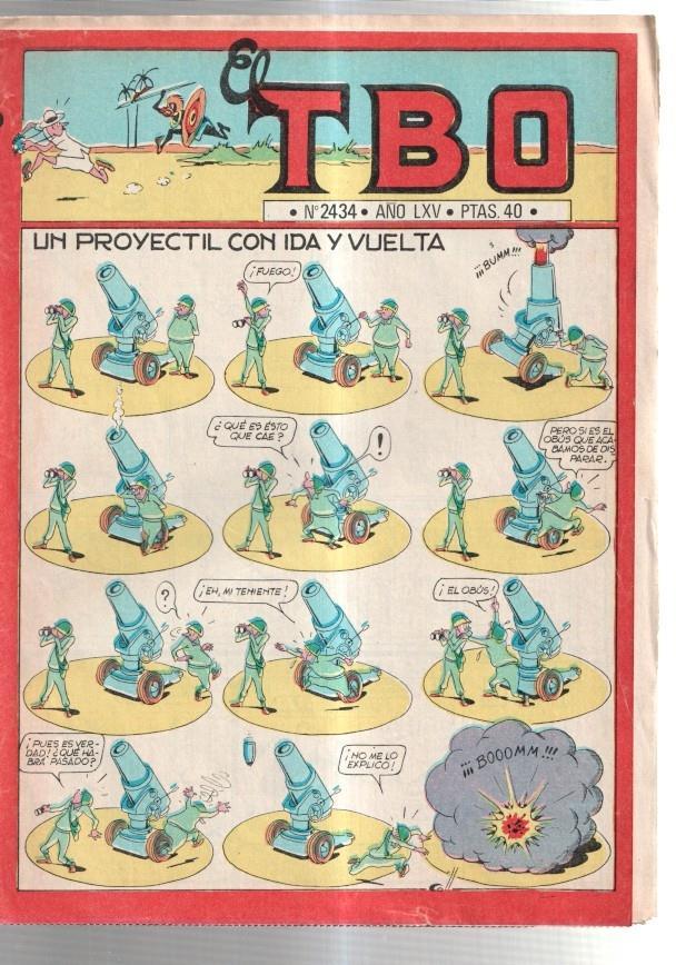 TBO 2000 numero  2434: Un proyectil con ida y vuelta (Coll) (numerado 1 en trasera)