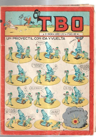 TBO 2000 numero  2434: Un proyectil con ida y vuelta (Coll) (numerado 3 en trasera)