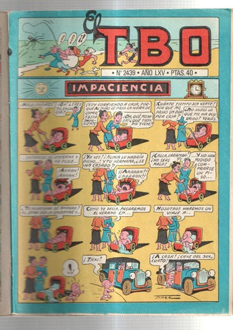 TBO 2000 numero  2439: Impaciencia (Tinez) (numerado 2 en trasera)