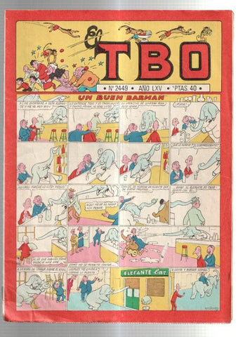 TBO 2000 numero  2449: Un buen Barman (Xastany) (numerada 2 en trasera)