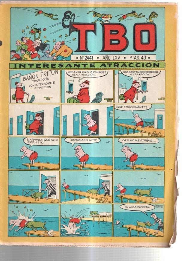 TBO 2000 numero  2441: Interesante atraccion (Salvador Mestre) (numerado 1 en trasera)